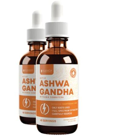 Rejuvica Health Active Ashwagandha - Advanced Liquid Supplement - Withania Somnifera Extract - Ashwagandha Roots Only - Naturally Occurring Withanolides - 48 Servings/2oz