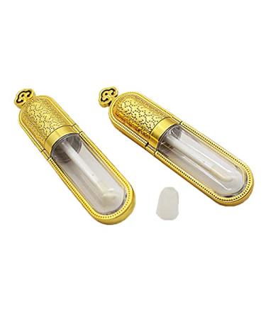 24 PCS Refillable 5ml Gold Crown Lip Gloss Tubes with Wand - DIY Lip Gloss Making Kit - Buy Online on GoSupps.com