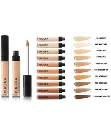 AQUAPURITY PHOERA Liquid Concealer Full Coverage Makeup - 107 Walnut, 28g - Buy Online on GoSupps.com