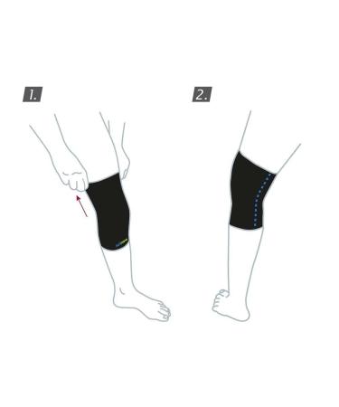Sports Edition Knee Brace - Closed Patella Compression Sleeve for ACL MCL Injury Recovery | Small Black - Buy Online on GoSupps.com