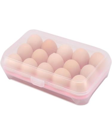 Healeved 3pcs 15 Eggs Egg Holder for Fridge Acrylic Tray Kitchen Egg Holder Container High Capacity Egg Rack - Buy Online on GoSupps.com