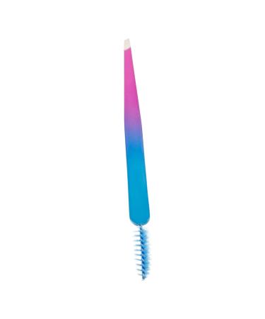 FRCOLOR Stainless Steel Eyebrow Tools Brow Tool for Women Eyebrow Clips Travel Eyebrow Clamp Eyebrow Clip for Women Eyebrow Tweezer with Brush Cosmetic Eyebrow Brush Miss 12.00X1.00X0.80CM Colorful