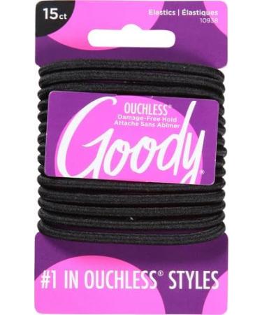 Goody Women's Ouchless Braided Elastics - Black 15 Count | Best International Shipping - Buy Online on GoSupps.com