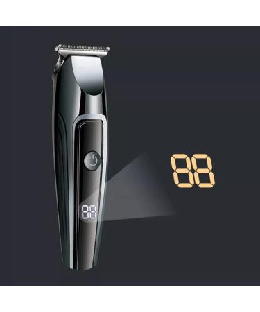 Professional Electric Hair Clippers - Cordless Rechargeable Hair Cutting Kit with LED Display - Black - Buy Online on GoSupps.com