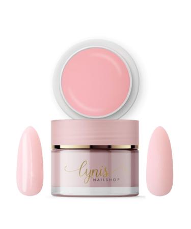 Lynis Nailshop Lynis-Nailshop.de Gel Builder for Gel Nail Extensions - Creamy Pink - 15 ml - For professionals and beginners - Ideal as a UV gel for nail extensions - Pinchable self-leveling -