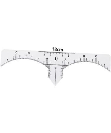 FOMIYES Scale Ruler 20 Pcs Makeup Gadgets Eyebrow Ruler Eyebrow Shaper Kit Guide Makeup Ruler Stickers Make up Eyebrow Tools - Buy Online on GoSupps.com