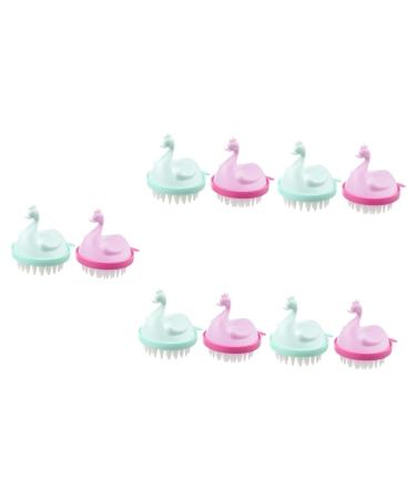 Tovinanna 10 Stk massage shampoo combing scales from silicone shampoo brush for the scalp Haard auscase scalp massager hair shampoo brush child brush pp ordinary