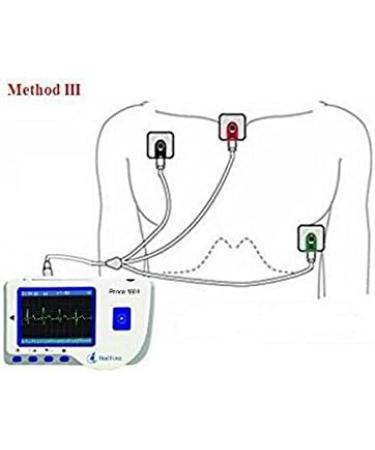 Heal Force Prince 180B Portable ECG Monitor Continuous Measuring With 3-Lead ECG Cable and Electrodes - Buy Online on GoSupps.com
