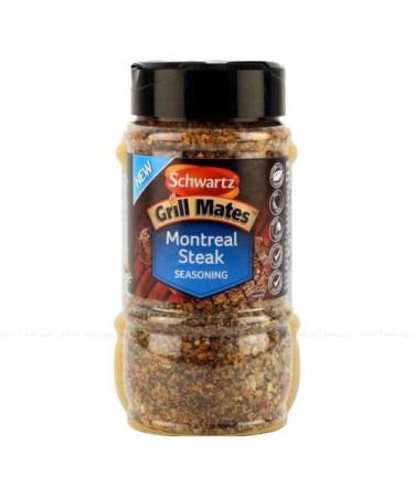 Mates Montreal Schwartz Grill Steak Seasoning 370g | Robust Savoury Seasoning Blended with Rich Ingredients | Ideal for Meat & BBQ | Sold by Essential Products - Buy Online on GoSupps.com