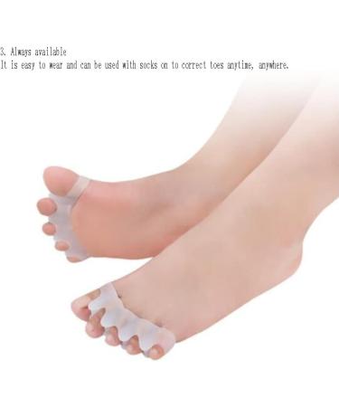 DEAVER Gel Toe Separators & Metatarsal Pads - Toe Straightener for Overlapping Toes, Bunion Corrector, Hallux Valgus Relief - 5 pairs - Buy Online on GoSupps.com