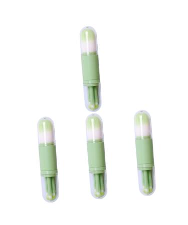 FRCOLOR 4 Sets telescopic makeup brush loose powder brush buffing brush retractable makeup brush portable makeup brush foundation brush kabuki travel mineral artificial fiber eyebrow brush