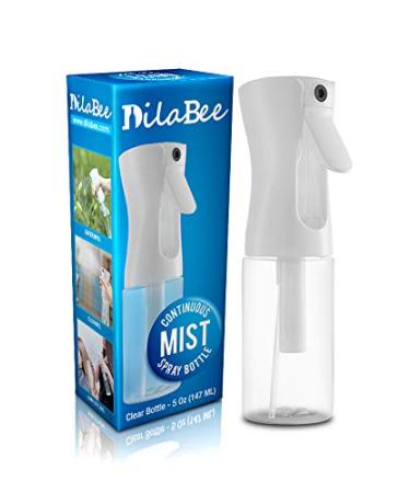 DilaBee Continuous Mist Empty Spray Bottle For Hair  5 Oz - Salon Quality 360 Water Misting Sprayer - Pressurized Aerosol Stylist Spray Mister BPA Free (5 Oz)