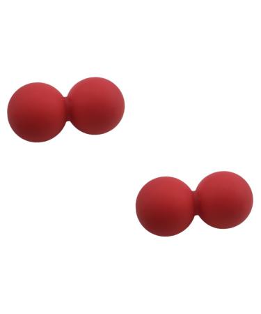 Gleavi 2st peanut yoga rolling peanut massage relaxation ball yoga-ball silicone gag peanut ball muscle roll silicone roll peanut-lacroe mobility peanut scroll wheel massage fitness