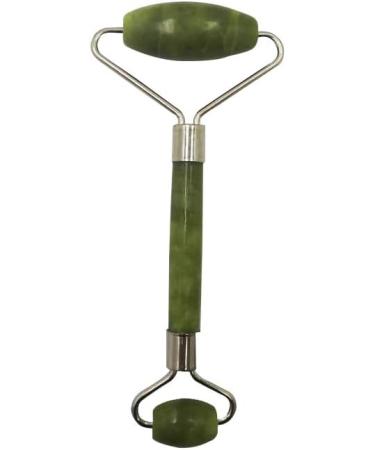 Premium Natural Double Neck Jade Roller - Detox & Reduce Facial Puffiness | International Shipping Available - Buy Online on GoSupps.com