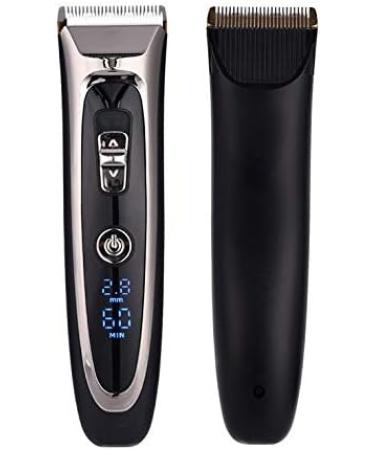 Professional Rechargeable Digital Hair Trimmer for Men - Cordless Hair Clipper with Adjustable Ceramic Blade | International Shipping Available - Buy Online on GoSupps.com