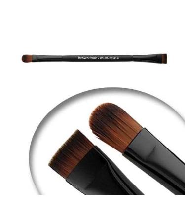 Elke Multi Task Brow Brush - Cruelty Free Hypoallergenic Vegan 100% Synthetic Faux Squirrel Hair for Flawless Brows - Buy Online on GoSupps.com