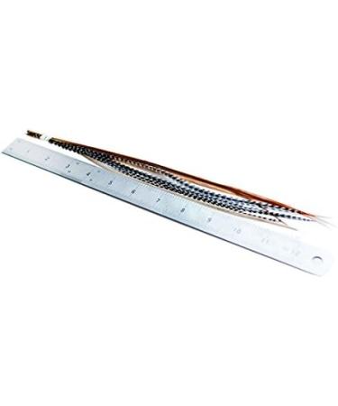 10 XXL Long Real Feather Hair Extensions (Mixed Naturals) - 11-13 inch with Rings & Loop - Buy Online on GoSupps.com