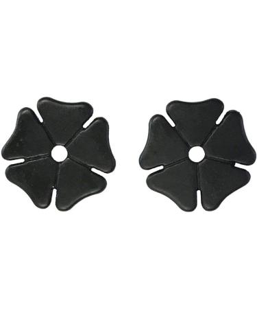 Black Spur Rowels - 1 1/8 inch Cloverleaf Design | AJ Tack Wholesale - Buy Online on GoSupps.com