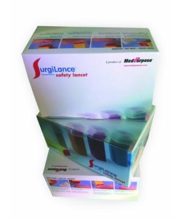SurgiLance Blade Safety Lancet  2.3mm  Blue  100/bx