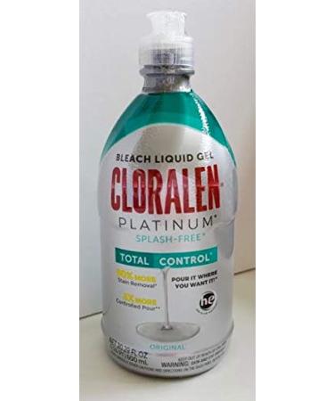 Cloralen Platinum Splash Free Bleach Liquid Gel, 20.29 fl oz