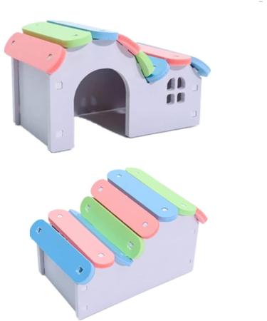 Wooden Hamster House Hamster Sleeping Bed Hamster Hideout for Home Store Shop - Buy Online on GoSupps.com