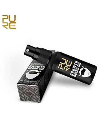 PURC Growth Beard Oil - Thicker Fuller Beard Treatment for Men | Premium Beard Care Oil for Optimal Growth - Buy Online on GoSupps.com