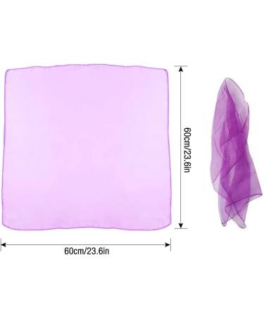 Buy 30-Piece CJBin Colorful Square Chiffon Towels for Babies - 60x60cm Dance & Kindergarten Sensors - Buy Online on GoSupps.com