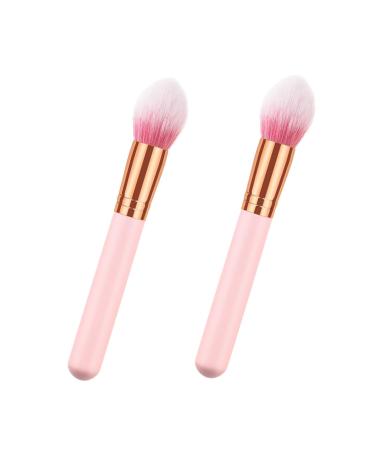 Didiseaon 2pcs Cosmetics Brush Makeup Powder Brush Cosmetic Brush Highlighter Makeup Brush Wooden