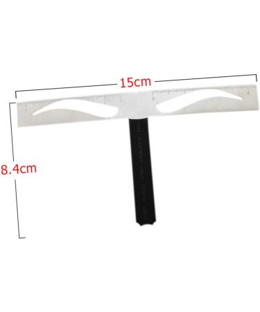 Beavorty Eyebrow Shapes Stencil 2 Pcs Eyebrow Stencil Eyebrow Balance Ruler Brow Stencils Stainless Steel Triangular Ruler - Buy Online on GoSupps.com