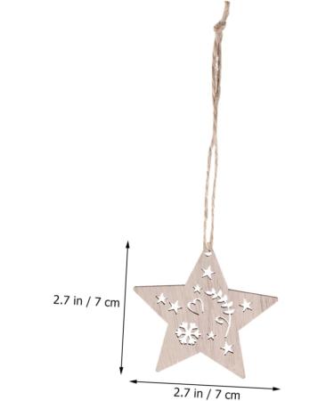 Zerodeko 10 Pcs Wood Crafts Wood Disc Ornaments Christmas Hanging Plaque Car Decorations Embellishments Christmas Decorations Natural Wood Slices Platinum Bamboo Christmas Tree - Buy Online on GoSupps.com
