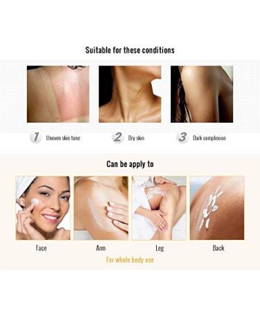 Skin Whitening Cream for Age Spots & Dark Spots - Brightening Melasma & Freckles Remover for Body Neck Elbows Knees & Armpits - Buy Online on GoSupps.com