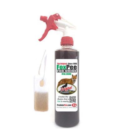 PredatorPee Original Fox Urine -Territorial Marking Scent-16oz Spray Bottle Combo with ScentTags