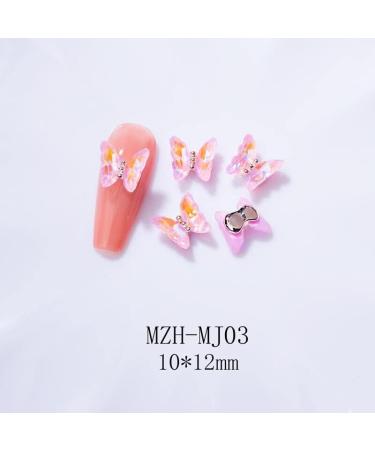 3D Nail Art Rhinestone Crystal AB Butterfly Charms Sparkle Nail Decoration Jewerlry Hand Craft DIY Accessories (MJ03) - Buy Online on GoSupps.com