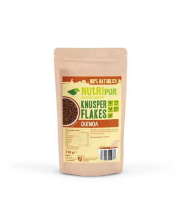 NUTRIPUR Crispy Buckwheat - Crispy Quinoa - Healthy Cereals - High Protein Supplement - Great for Cereals and Protein - Fiber Source (250g Quinoa)