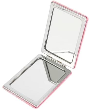 BOUYA Cute Compact Mirror Pu Leather Makeup Travel Mirror - Folding Handheld Mirror with 2X 1x Magnification, Sakura Pink - Great Gift for Women - Buy Online on GoSupps.com