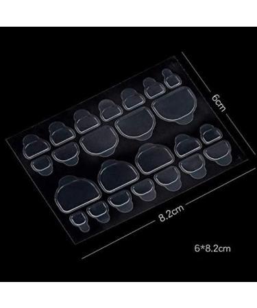 240PCS Transparent Invisible Nail Sticker | Waterproof Double-Sided Adhesive Toenail Sticker - Buy Online on GoSupps.com
