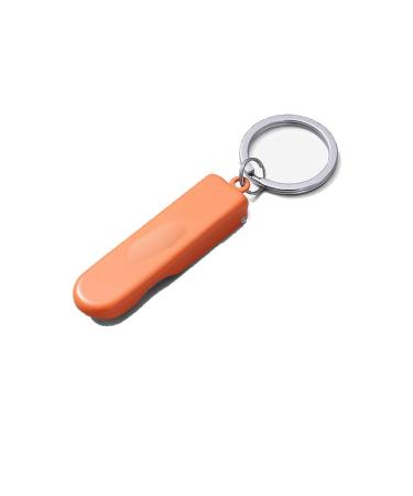 Nail Clipper Adult Nail Scissors Carbon Steel Orange Nail Scissors 9 * 92mm with Keychain