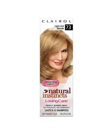 Clairol Natural Instincts Loving Care Light Ash Blonde #73 (One Application).