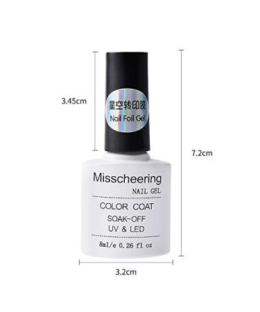 8Ml Nail Foil Gel Color Coat Nail Gel Starry Sky Sticker Adhesive Glue Soak Off Uv&led Nail Art Tool Nail Art Accessory - Buy Online on GoSupps.com