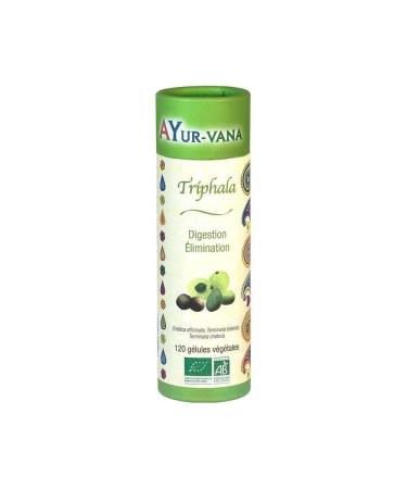 AYur-vana Organic Triphala - 120 capsules - Intestinal Transit
