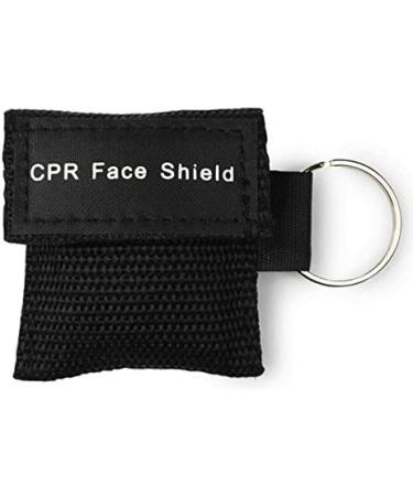 CPR Face Shields 5 Pcs Resuscitation Masks Keychain for First Aid Training (Black) - Buy Online on GoSupps.com