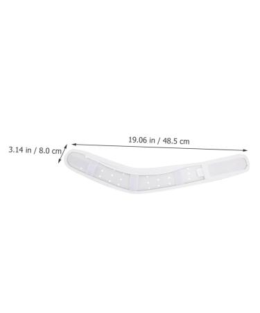 Minkissy Cervical Neck Collar - Breathable Neck Brace for Support & Exhaust Guard - 48.5x8cm White - Buy Online on GoSupps.com
