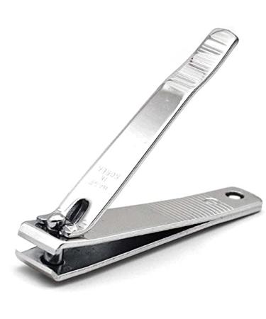 PrettyClaw | Nail Clippers Sharp Edge Fingernail and Toenail Clipper Cutter Thick Nail Trimmer Stainless Steel for Manicure and Pedicure (Straight Edge)