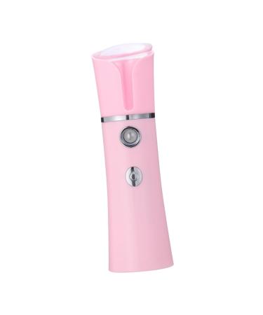 NOLITOY 1pc Spray Charging Face Pink Evaporator Hydrator Nano Handheld Humidifier Cold Usb 14.1x2.6cm