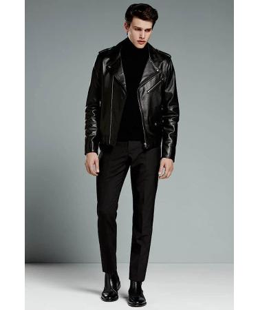 KINGBEGA Men's Slim Fit Turtleneck Sweater - Black, Small - Buy Online on GoSupps.com