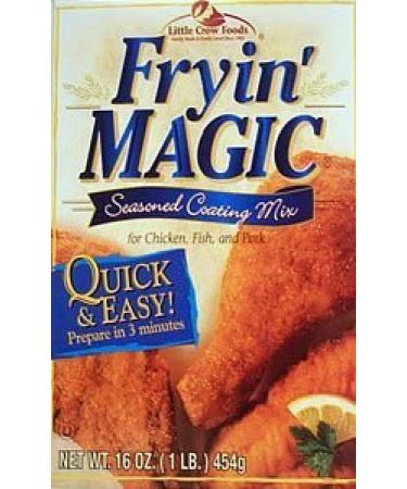 Frying Magic Seasoned Coating Mix 16oz - 6 Unit Pack 1 Pound (Pack of 6)