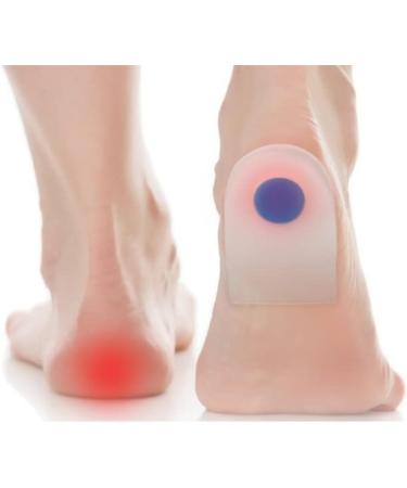 Liner Heel Cushion Pads - Silicone Shock Absorption Orthotic Inserts for Men | Breathable Achilles Treatment & Pain Relief | Clear Blue Size Small - Buy Online on GoSupps.com