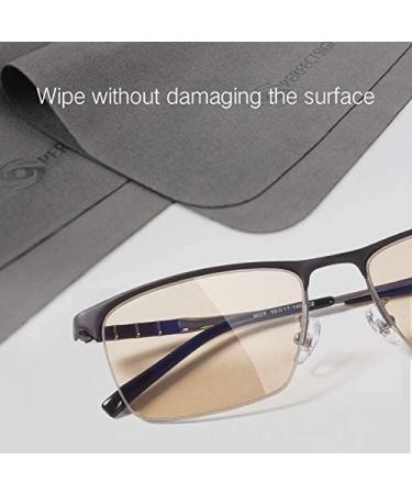 PERFECTSIGHT Microfiber Cleaning Cloth 6 Pack - Safely Clean Glasses, Phones, Cameras, and Screens - 5.7x6.7 Inch Lens Cleaner Cloth - Grey - Buy Online on GoSupps.com