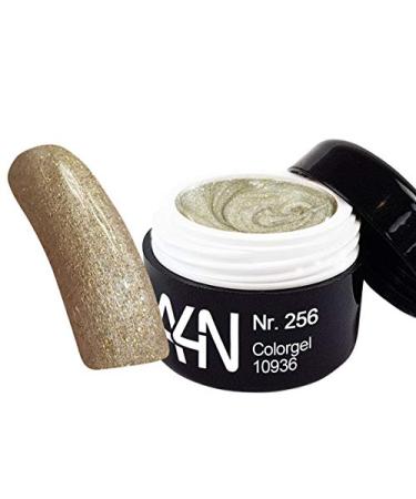 UV-LED Colorgel Deluxe Glimmer 5ml No. 256 color gel with glitter suitable for painting French or full cover.