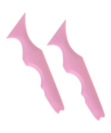 Eyeliner Guide Stencils 2pcs Eyeliner Stencils Wing Tip Quick Eye Makeup Tool Marscara Drawing Aid Multifunctional Silicone Lipstick Wearing Aid Pink Eyeliner Stencils Wing Tips Pink-1